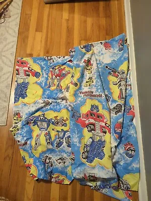 Vintage 1984 Transformers Twin Size Bed Sheet Set Optimus Prime Soundwave • $36