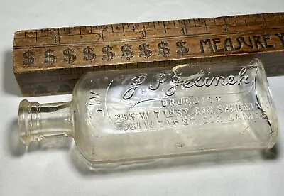 Scarce St Paul Minnesota Druggist Drugstore Glass Medicine Bottle J.P. Jelinek • $19.99