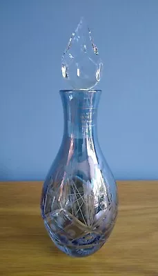 Laura Ashley Handmade Perfume Bottle & Stopper Cut Glass Decorative Pattern  • £14