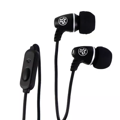 JLab Metal Rugged Earbud Headphones With In-Line Microphone - Black • $6.59