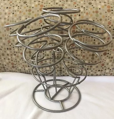 Ikea Brand Metal Swirled Six Bottle Table Wine Rack Holder • £17.80