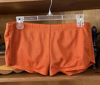 Softer Vintage Retro  Orange Running Shorts   • $12