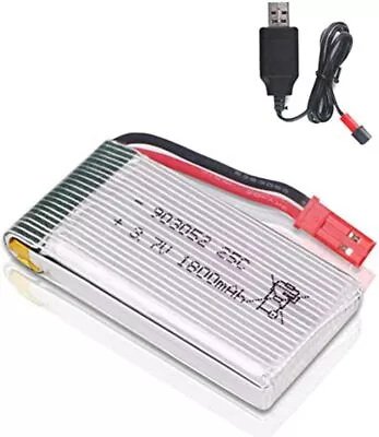 $19.79 • Buy 1800mAh 3.7V 25C Lipo Battery USB Charger JST Plug For RC Quadcopter Drone AU