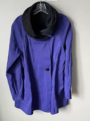 Mycra Pac Mini Donatella Reversible Raincoat - Amethyst/black - S/m • $125