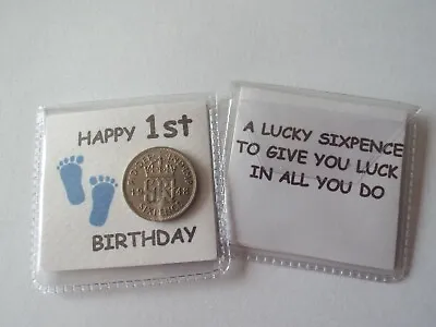£2.95 • Buy 1st Birthday Lucky Sixpence - Baby