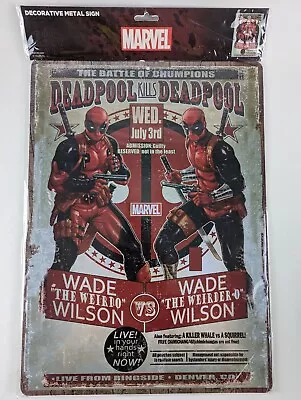 Marvel Deadpool Movie Battle Of Chumpions Metal Sign Poster - BNIS • $20