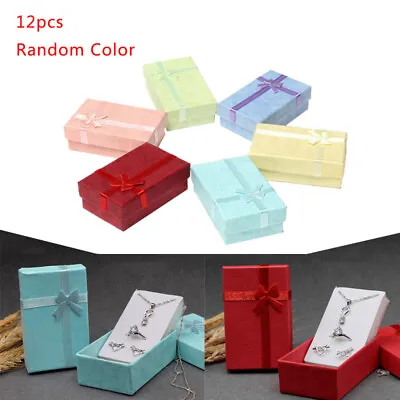 12× Gift Box Jewelry Gift Box Bulk Necklace Boxes For Small Business Colorful UK • £7.58