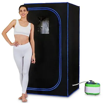 Pyle SLISAU35BK Portable Personal In-Home Detox Spa Steam Therapy Heated Sauna • $238.99