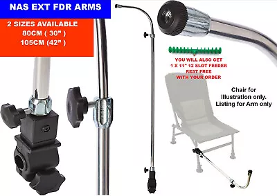 Nas Extending Universal Feeder Arm 30  Plus Feeder Rod Restcarp Chairseat Box • £17.98