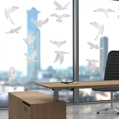 Bird Shape PVC Static Sticker Removable Office Anti Collision Window Cling • $19.12