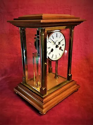 $3744.74 • Buy SCHMID DU CHATEAU GERMAN Mantel Clock TOP Vintage RARE Translucent Chime GILDED