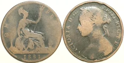 1880 To 1894 Victoria Bun-head Pennies Most Dates Available Worn Condition • £1.45