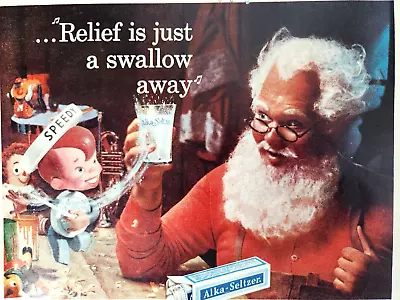 Alka Seltzer Speedy Santa Claus Vintage 1958 Magazine Print Ad Toys • $11.33