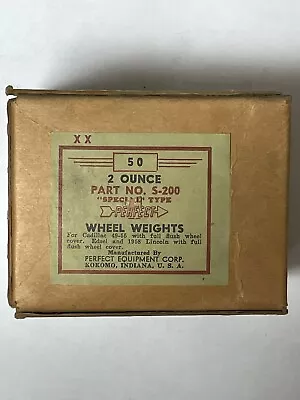 Vintage Perfect Equipment Wheel Weights 2 Oz 1949-55 Cadillac 58 Edsel &Lincoln • $49.99