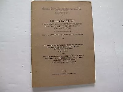 Geology Paleobotany Netherlands 1953 Coalfields Map Plates Illus Gelderland  • $45