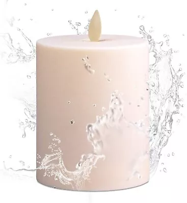 Outdoor Flameless Candles With Timer - Waterproof Pillar Candle For Patio Decor • $23.99