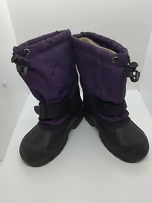 Boy's Kamik Insulated Lined Winter Snow Boots Size 13 Purple • $20.50