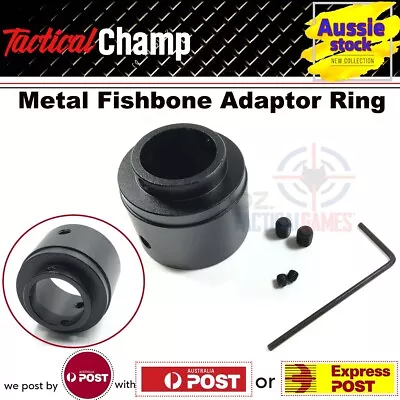 Upgrade Metal Fishbone Handguard Outtube Adaptor Ring JM Gen8 Gel Blaster Toy AU • $21.92