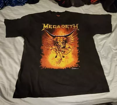 RARE VINTAGE 1993 MEGADETH XL T-SHIRT “COUNTDOWN TO EXTINCTION” Authentic • $95