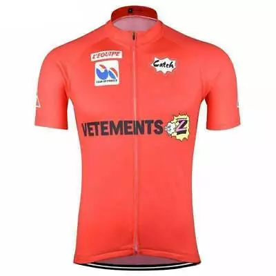 Retro Team Vetements Z Cycling Jersey Cycling Short Sleeve Jerseys Bike Jersey • $20.87