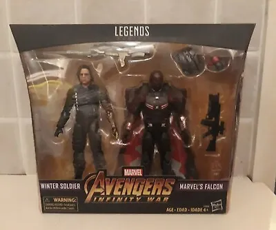 Marvel Legends Avengers Infinity War Falcon & Winter Soldier Figure Set MIB Rare • £75