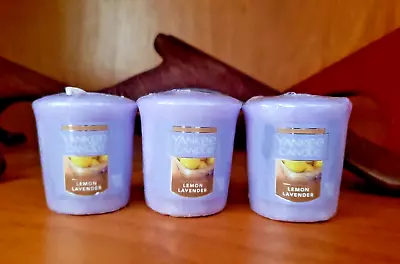 Yankee Candle Votives...Lemon Lavender...Lot Of Three...(3) • $11.99