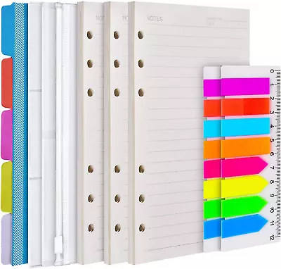 A6 Refill Paper 3 Pack 6 Ring Planner Binder A6-4.1  X 6.7  Off-White • $11.01