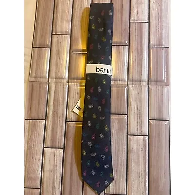 Bar III Men's Leer Pine Tie - Navy - NWT • $10