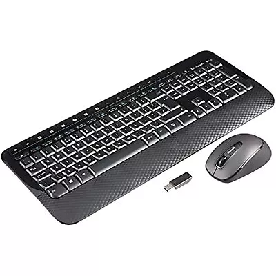 Microsoft Wireless Desktop Keyboard Mouse 2000 Black • $29.99