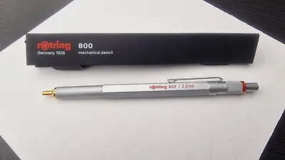 ROtring 800 2.0mm Drafting Mechanical Pencil Silver  Lead Holder Box NEW • $180