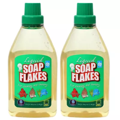 Dri-Pak Liquid Soap Flakes For Cleaning & Laundry 750 Ml X 2 • £8.96