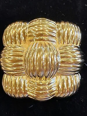 Vintage Fendi Basket Weave Brooch • $399