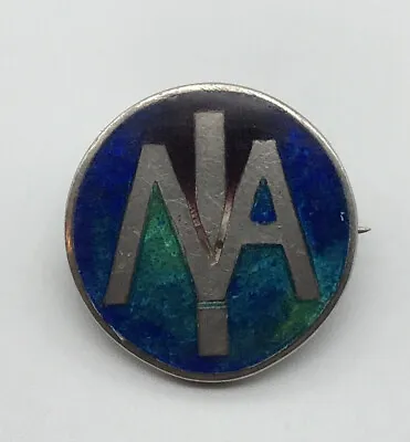 Antique Sterling Silver Liberty & Co Enamel Pin Badge / Brooch IMA C.1909 • £195