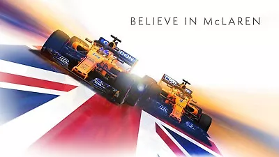 McLaren F1 British Racing Believe In McLaren High-Quality 22inx17in Art Poster # • $64.95