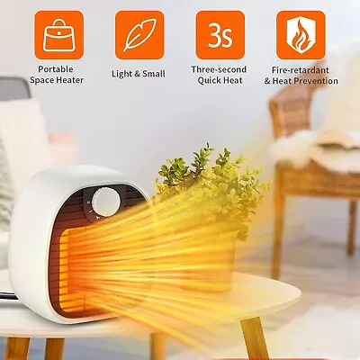 1000W Space Heater Ceramic Electric Space Heater Portable Heater Mini Thermostat • $24.95