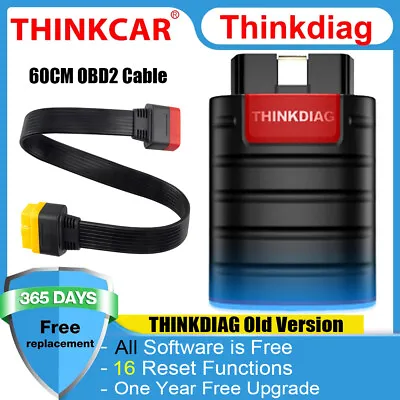 THINKCAR THINKDIAG OLD BOOT OBD2 Scanner Car Diagnostic ECU Coding Bluetooth • $159