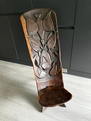 £25 • Buy Carved Wooden Chair From Malawi 1990