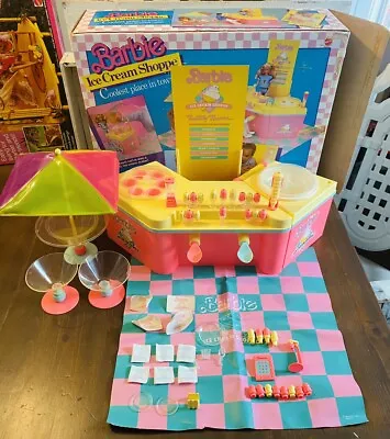 Vintage 1986 Barbie Ice Cream Shoppe Play Set Mattel • $64.99