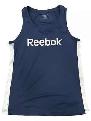 Reebok Womens Silky Blue Athletic Tank Top Muscle Tee Shirt T-Shirt • $21.99