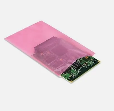 1000 Pack Flat Anti-static Bags 6  X 10  2 Mil Large Pink Poly Bag Open Ended • $58.90