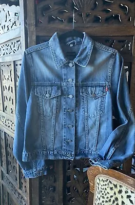 Ladies Denim Jacket SZ S.By Henry Siegel Designer USA.Cotton.Ready To Wear.A1. • $44