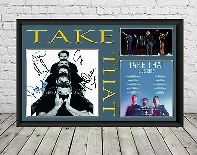 Take That Signed Photo Poster Print Autographed Memorabilia • £7.59