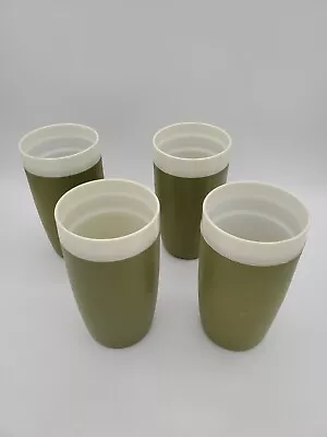 Vintage MCM Royal Satin Therm-O-Ware Drinking Tumbler Insulated Cup Lot X 4 FOUR • $24.99