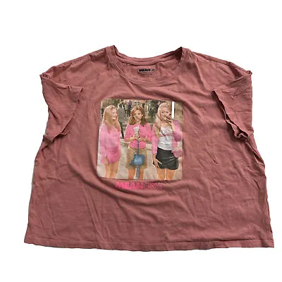 Mean Girls Cropped Tee Large Graphic Tee Short Sleeve 100% Cotton • $14.98