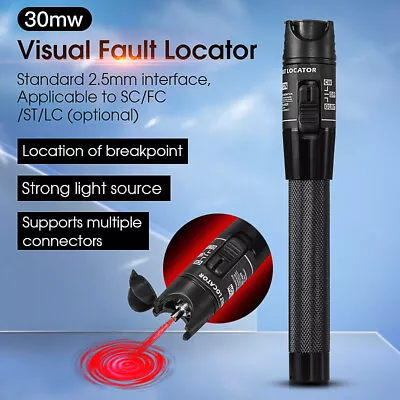 COMPTYCO 30MW Visual Fault Locator Fiber Optic Laser Cable Tester Test VFL 30KM • $19.16