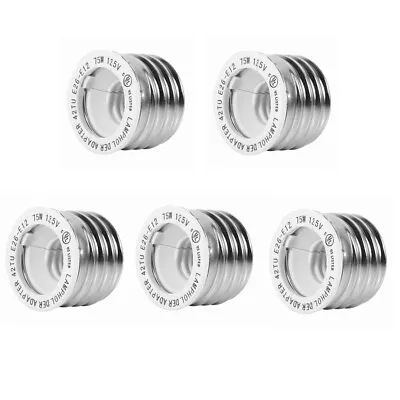 5 Pcs E26/E27 To E12 Adapter Screw Light Bulb Lamp Candelabra E12 Socket A507 • $8.80