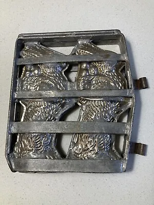Vintage Antique Bunny Rabbit Chocolate Candy Mold Double HEAVY Metal Easter • $79