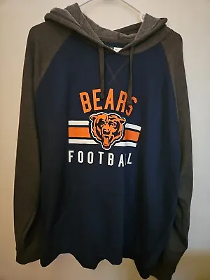 NFL  Team APPAREL Chicago Bears Men Long Sleeve Hoodie Sweatshirt BLUE XXL 2XL • $20