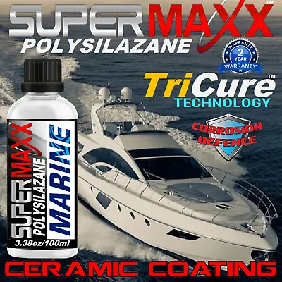 Boat Wax Marine Polish Ceramic Coating Gelcoat Stainless Advanced Protection • $59.95