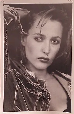 TV POSTER~Gillian Anderson B/W X-Files Model Pose 23x35  Dana Scully Full Size~ • $19.88